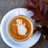 Ghosts in Pumpkin Spice Latte for Halloween - Study in the UK - Across the Pond Canada